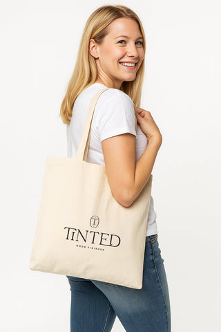 Natural Canvas Tote by Tinted Wood Finishes