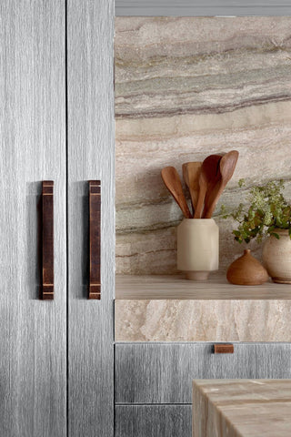 Kitchen cabinets stained with 11-11 premium non-toxic Zero VOC wood stain