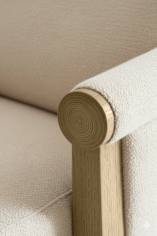Close-up of Smokey Beech premium wood stain on a wooden chair frame