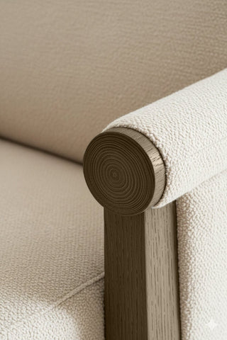 Close-up of Saddle Brown premium wood stain on a wooden chair frame